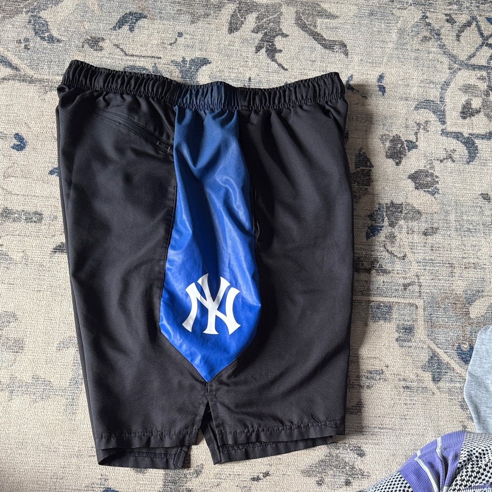 Nike Black and Blue Athletic Shorts